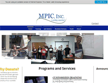 Tablet Screenshot of mpic.org